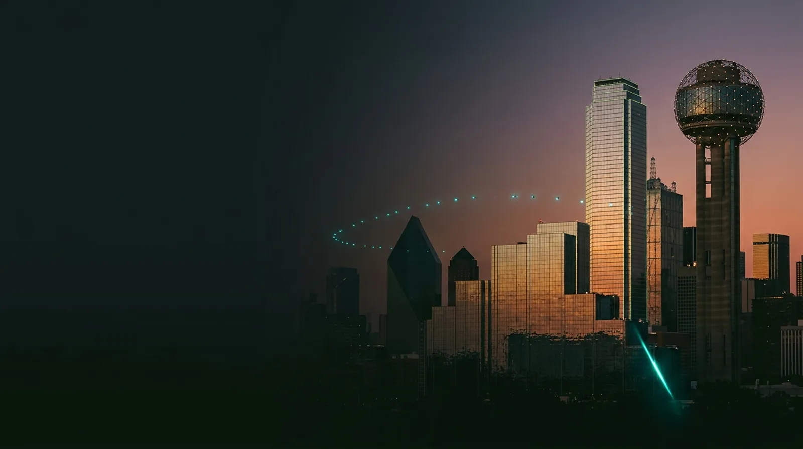 Dallas skyline representing AI automation services for DFW businesses
